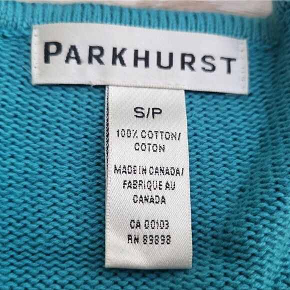 Parkhurst zip up Cardigan teal - Picture 2 of 10